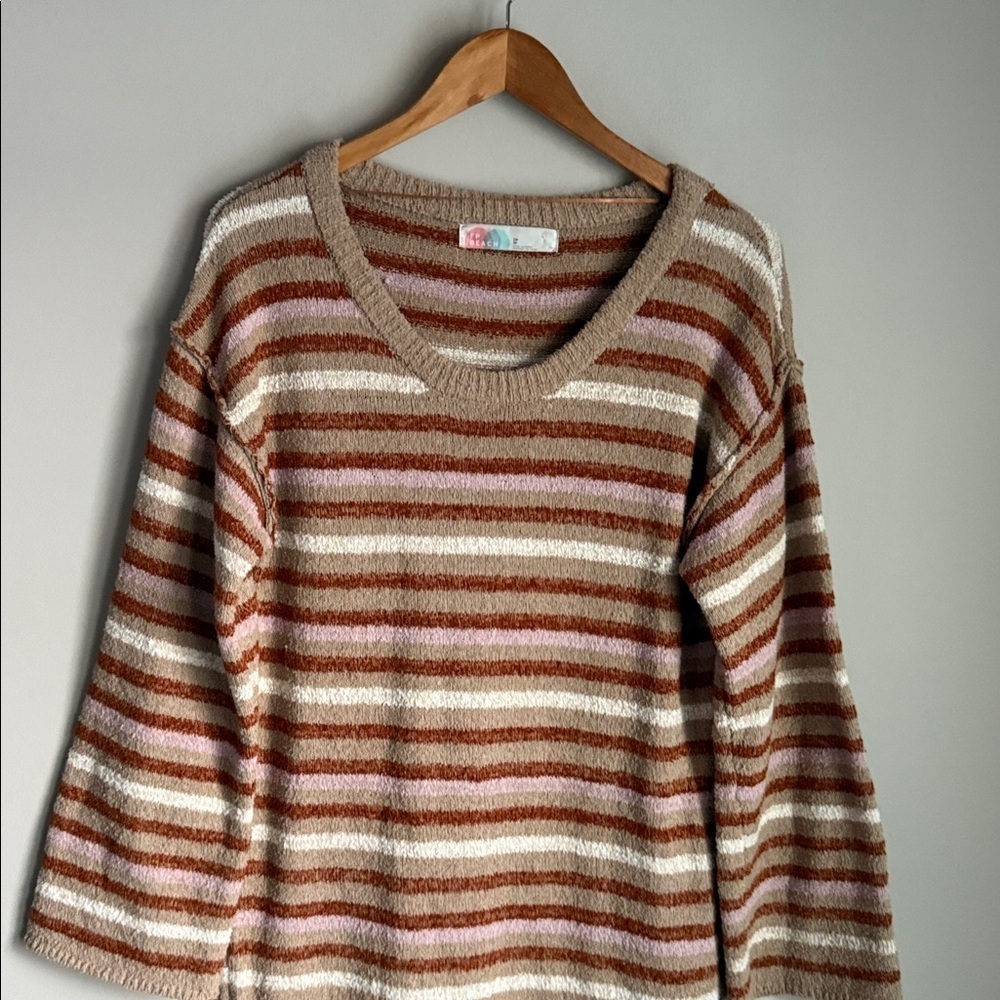 FREE PEOPLE BEACH TOES IN THE SAND MAXI SWEATER TUNIC DRESS XS - Picture 5 of 12